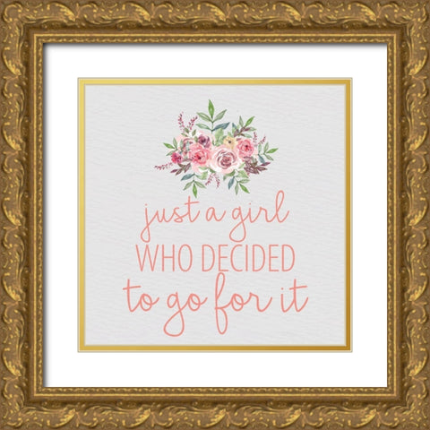 Pink Scent 7 V2 Gold Ornate Wood Framed Art Print with Double Matting by Allen, Kimberly