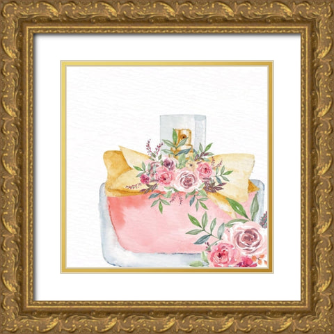 Pink Scent 5 Gold Ornate Wood Framed Art Print with Double Matting by Allen, Kimberly