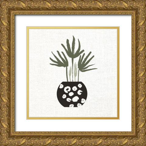 Simple Pot 3 Gold Ornate Wood Framed Art Print with Double Matting by Allen, Kimberly