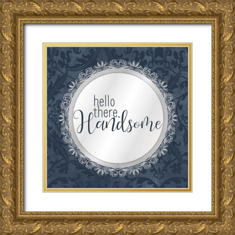 Mirror 1 Gold Ornate Wood Framed Art Print with Double Matting by Allen, Kimberly