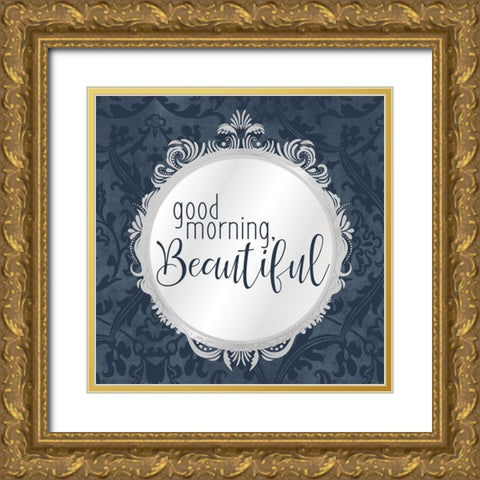 Mirror 2 Gold Ornate Wood Framed Art Print with Double Matting by Allen, Kimberly