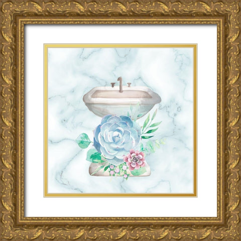 Relax Recharge 3 V2 Gold Ornate Wood Framed Art Print with Double Matting by Allen, Kimberly