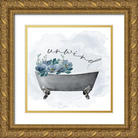 Wash Your 2_v2 Gold Ornate Wood Framed Art Print with Double Matting by Allen, Kimberly