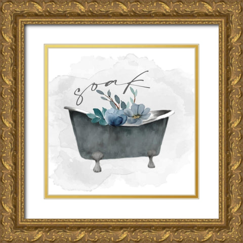 Wash Your 5 Gold Ornate Wood Framed Art Print with Double Matting by Allen, Kimberly