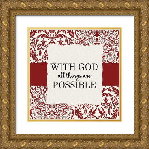 Your Needs 2 Gold Ornate Wood Framed Art Print with Double Matting by Allen, Kimberly
