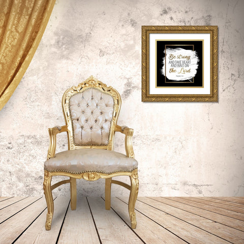 With You 2 Gold Ornate Wood Framed Art Print with Double Matting by Allen, Kimberly