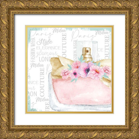 Perfume 6 Gold Ornate Wood Framed Art Print with Double Matting by Allen, Kimberly