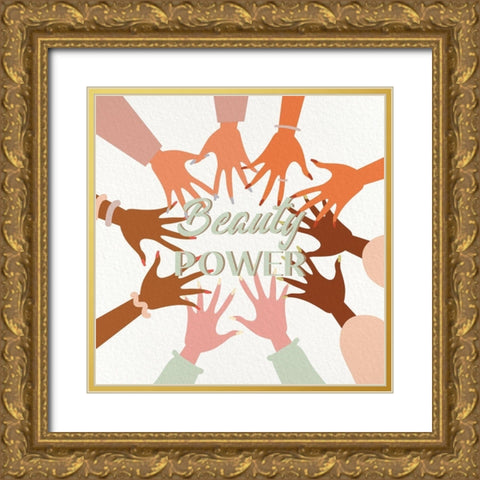 Wisdom Strength 2 Gold Ornate Wood Framed Art Print with Double Matting by Allen, Kimberly