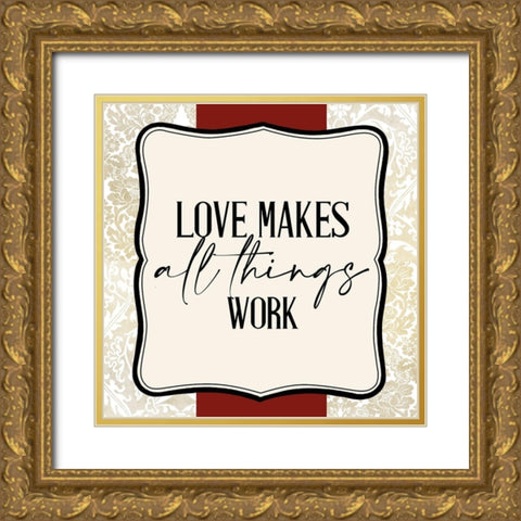 Dont Take 2 Gold Ornate Wood Framed Art Print with Double Matting by Allen, Kimberly
