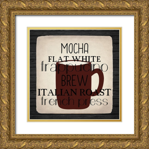 Coffee Gets Me 2 Gold Ornate Wood Framed Art Print with Double Matting by Allen, Kimberly