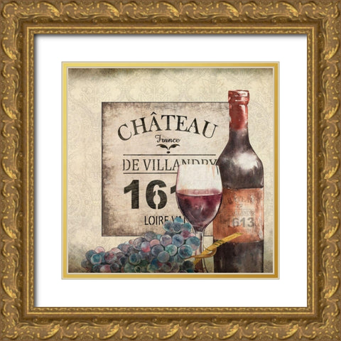 Love the Wine 3 Gold Ornate Wood Framed Art Print with Double Matting by Allen, Kimberly