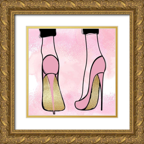 Elegance 2 Gold Ornate Wood Framed Art Print with Double Matting by Allen, Kimberly