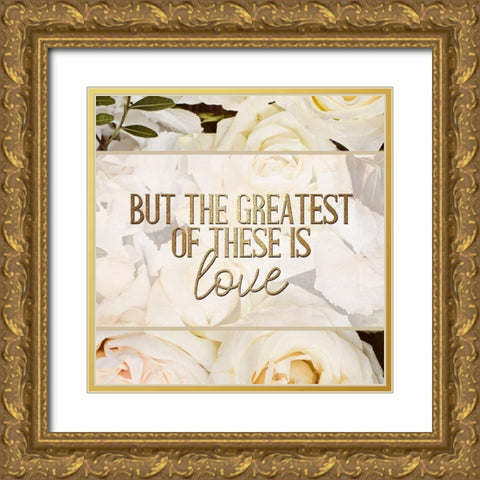 Let All 3 v2 Gold Ornate Wood Framed Art Print with Double Matting by Allen, Kimberly