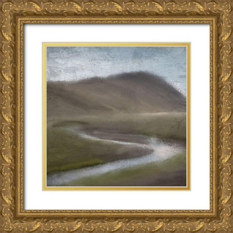 Mountain Stream Gold Ornate Wood Framed Art Print with Double Matting by Allen, Kimberly