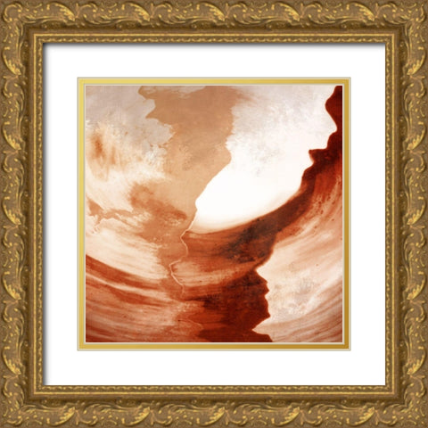 Strokes Gold Ornate Wood Framed Art Print with Double Matting by Allen, Kimberly