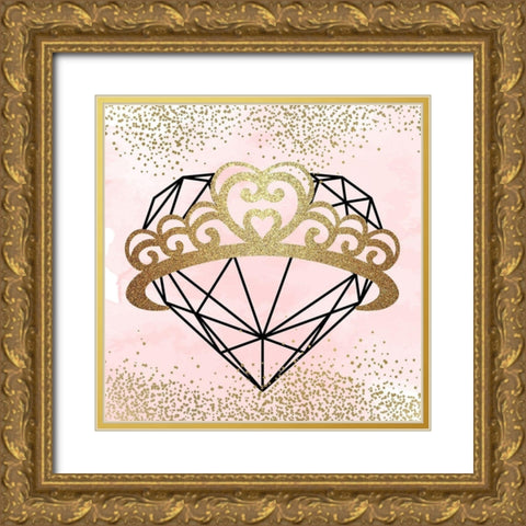 Little Princess Pink 2 Gold Ornate Wood Framed Art Print with Double Matting by Allen, Kimberly
