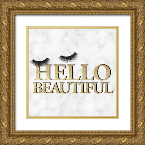 Lashes 2 Gold Ornate Wood Framed Art Print with Double Matting by Allen, Kimberly