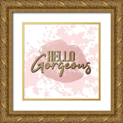 Hello Diva 4 Gold Ornate Wood Framed Art Print with Double Matting by Allen, Kimberly