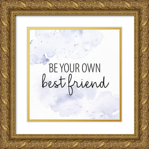 Bestfriend Gold Ornate Wood Framed Art Print with Double Matting by Allen, Kimberly