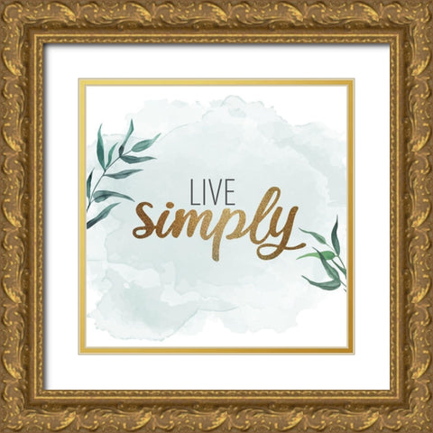 Gratitude Enough 3 Gold Ornate Wood Framed Art Print with Double Matting by Allen, Kimberly