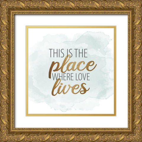 Gratitude Enough 5 Gold Ornate Wood Framed Art Print with Double Matting by Allen, Kimberly