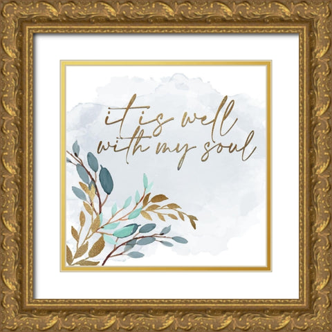 Candles And Music 3 Gold Ornate Wood Framed Art Print with Double Matting by Allen, Kimberly
