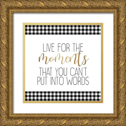 Little Moments 3 Gold Ornate Wood Framed Art Print with Double Matting by Allen, Kimberly