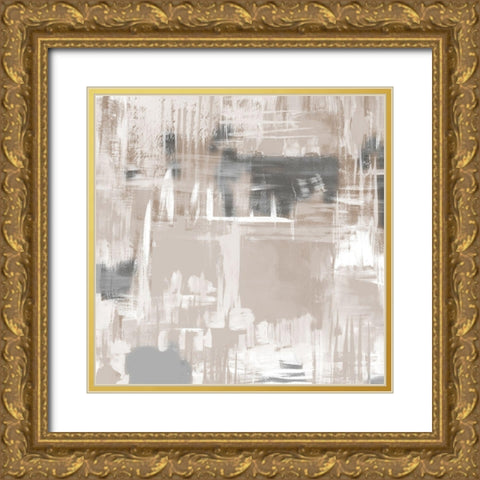 Neutral 2 Gold Ornate Wood Framed Art Print with Double Matting by Allen, Kimberly