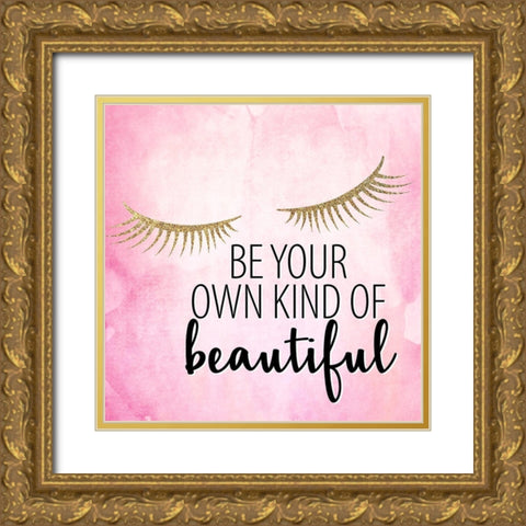 Hello Happy 3 Gold Ornate Wood Framed Art Print with Double Matting by Allen, Kimberly