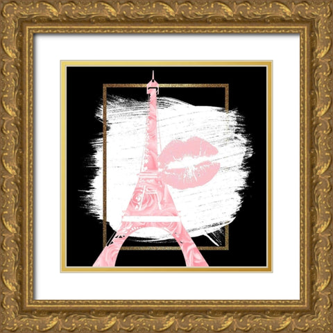 Roses 2 V2 Gold Ornate Wood Framed Art Print with Double Matting by Allen, Kimberly