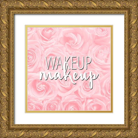 Roses 3 V2 Gold Ornate Wood Framed Art Print with Double Matting by Allen, Kimberly