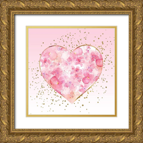 Let Go 3 Gold Ornate Wood Framed Art Print with Double Matting by Allen, Kimberly