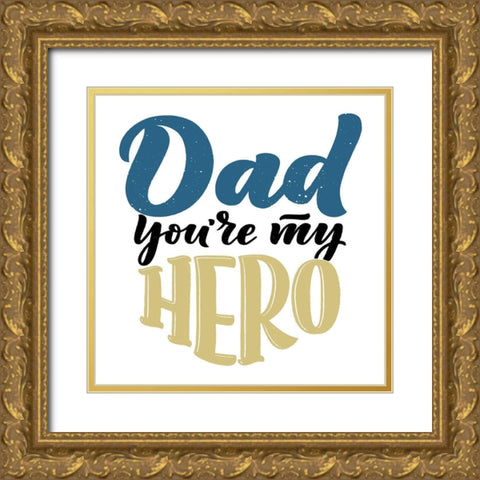 Hero Gold Ornate Wood Framed Art Print with Double Matting by Allen, Kimberly