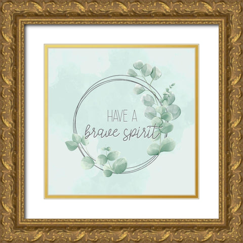 Eucalyptus Mood 6 Gold Ornate Wood Framed Art Print with Double Matting by Allen, Kimberly