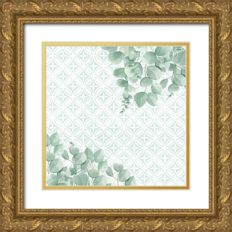 Eucalyptus Mood 8 Gold Ornate Wood Framed Art Print with Double Matting by Allen, Kimberly