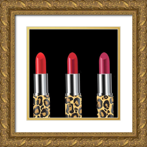 Girl Boss Leopard 1 Gold Ornate Wood Framed Art Print with Double Matting by Allen, Kimberly