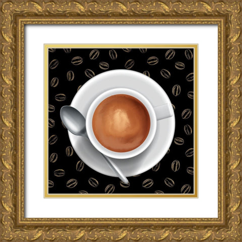 I Love Coffee 2 Gold Ornate Wood Framed Art Print with Double Matting by Allen, Kimberly