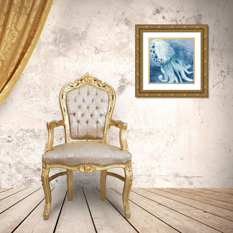 Deep Sea 1 Gold Ornate Wood Framed Art Print with Double Matting by Allen, Kimberly