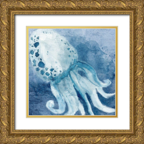 Deep Sea 1 Gold Ornate Wood Framed Art Print with Double Matting by Allen, Kimberly