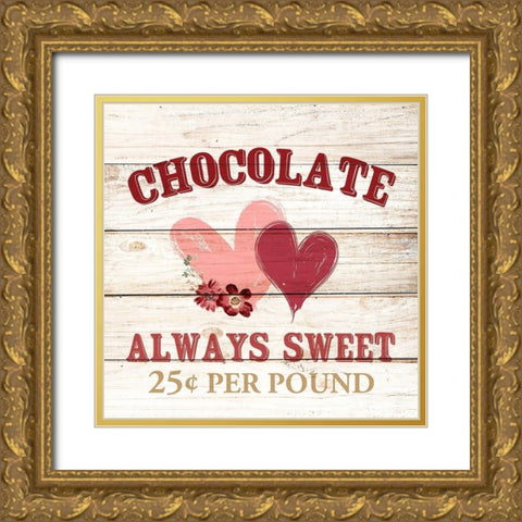 Always Sweet Gold Ornate Wood Framed Art Print with Double Matting by Allen, Kimberly