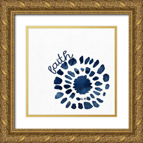 Faith Spot Gold Ornate Wood Framed Art Print with Double Matting by Allen, Kimberly
