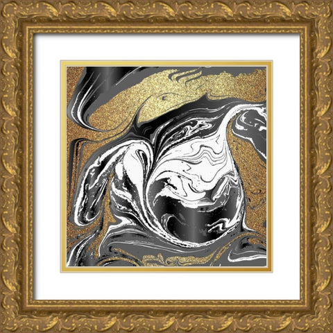 Agate Beauty 1 Gold Ornate Wood Framed Art Print with Double Matting by Allen, Kimberly