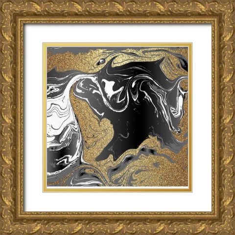 Agate Beauty 3 Gold Ornate Wood Framed Art Print with Double Matting by Allen, Kimberly