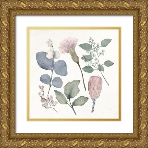 Spring Soft 1 Gold Ornate Wood Framed Art Print with Double Matting by Allen, Kimberly