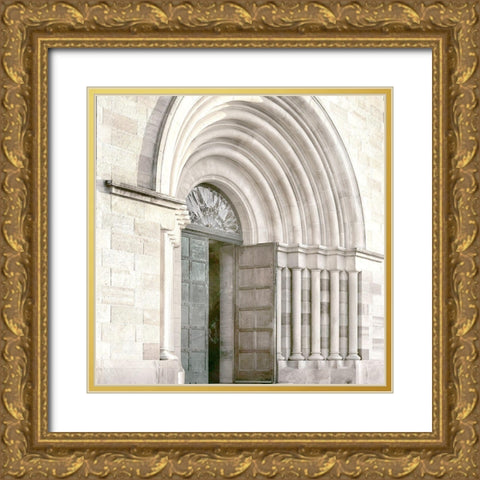Open Door Gold Ornate Wood Framed Art Print with Double Matting by Allen, Kimberly
