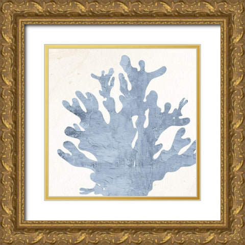 Coral Days 3 Gold Ornate Wood Framed Art Print with Double Matting by Allen, Kimberly