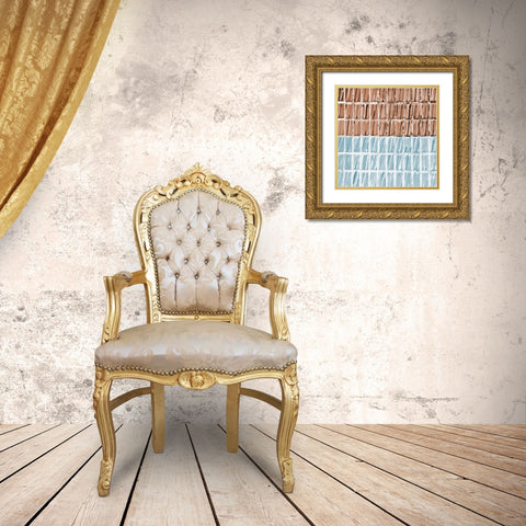 Tiled v2 Gold Ornate Wood Framed Art Print with Double Matting by Allen, Kimberly