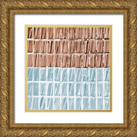 Tiled v2 Gold Ornate Wood Framed Art Print with Double Matting by Allen, Kimberly