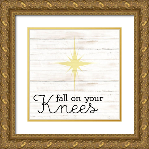 Fall on Your Knees Gold Ornate Wood Framed Art Print with Double Matting by Allen, Kimberly