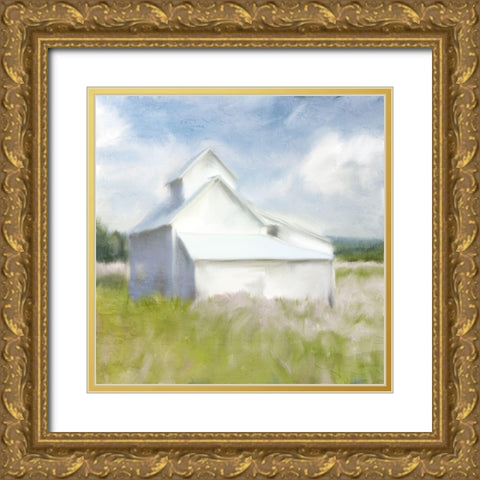 In the Flowers Gold Ornate Wood Framed Art Print with Double Matting by Allen, Kimberly